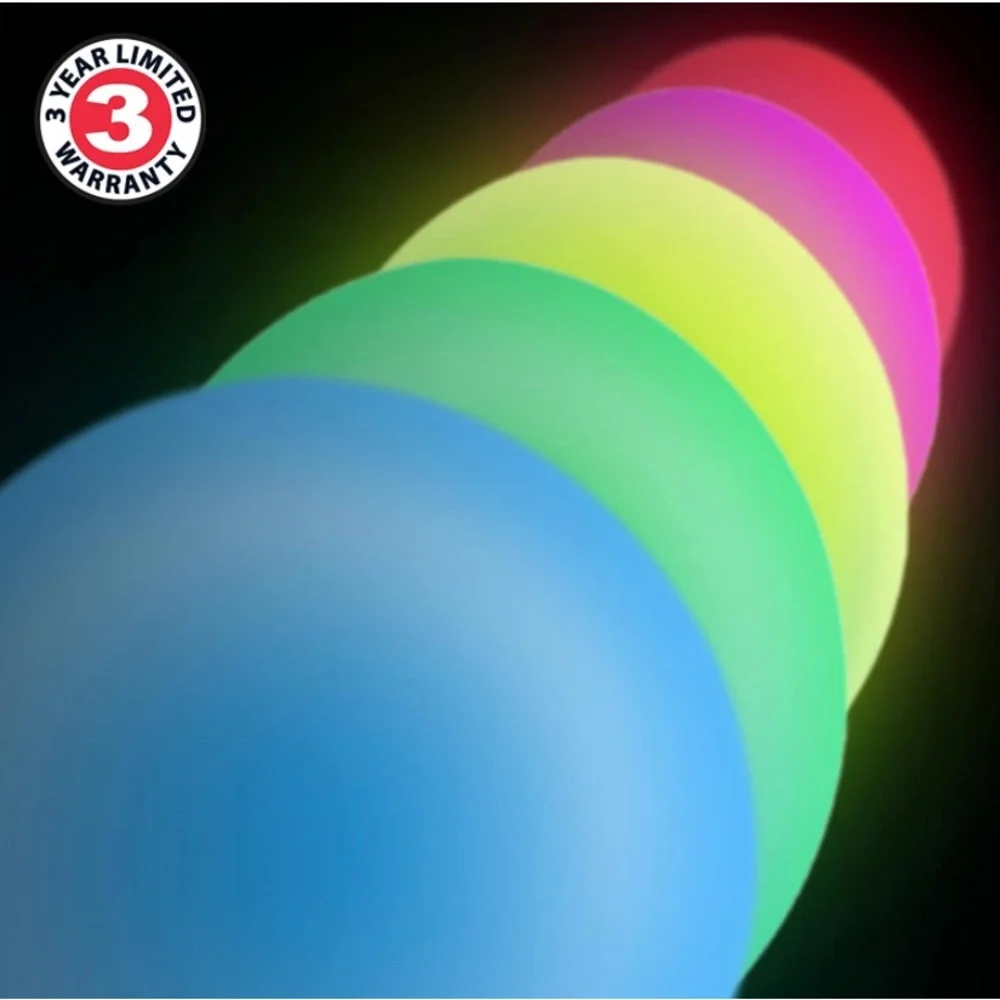 ENHANCE Kid's Night Light Ambient Globe LED Color Changing Lamp Glass Mood Lamp